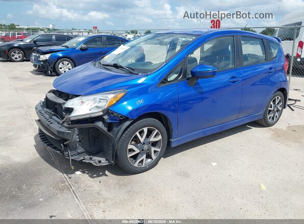 3N1CE2CPXGL407472 2016 NISSAN VERSA NOTE Blue Vista tres cuartos delantera izquierda