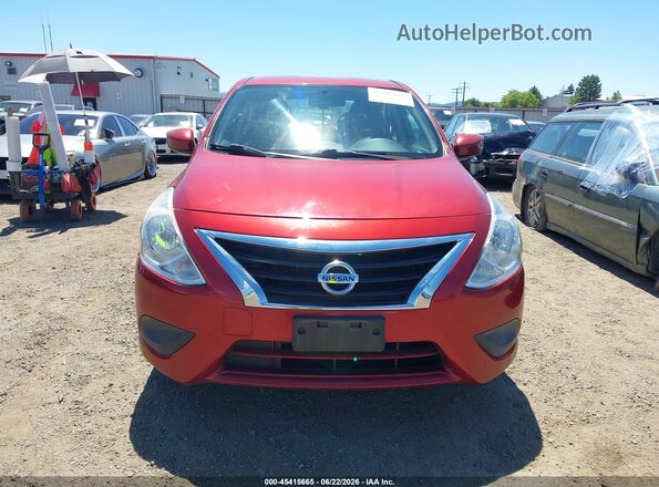 3N1CN7AP0GL827581 2016 NISSAN VERSA Red Սալոնի հետևի տեսք
