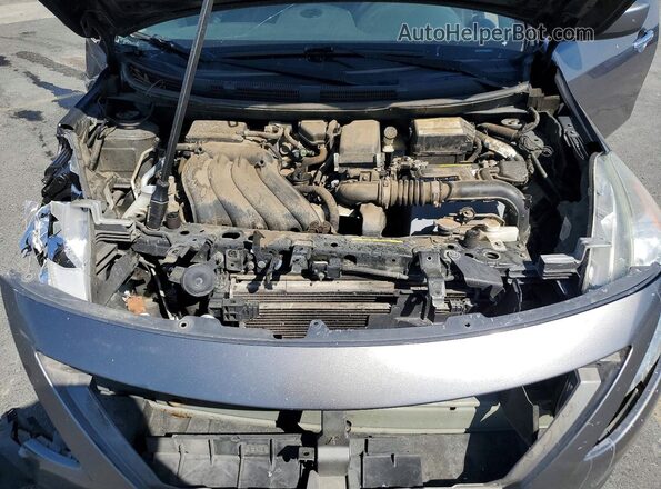 3N1CN7AP1GL807971 2016 NISSAN VERSA Charcoal Вид задньої частини салону