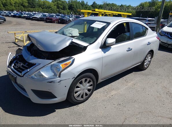 3N1CN7AP2GL835424 2016 NISSAN VERSA Silver Առջևի ձախ երեք քառորդ տեսարան