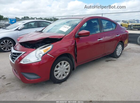 3N1CN7AP2GL873994 2016 NISSAN VERSA Red Առջևի ձախ երեք քառորդ տեսարան