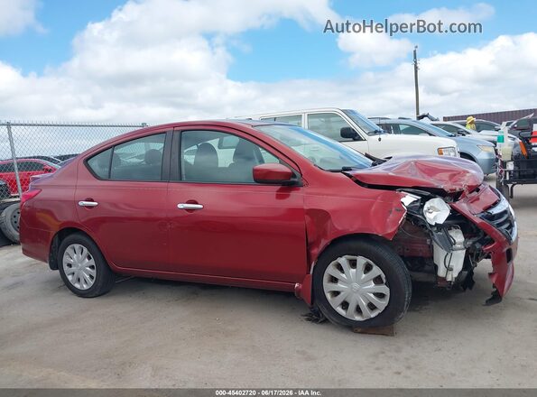 3N1CN7AP2GL873994 2016 NISSAN VERSA Red Սալոնի հետևի տեսք