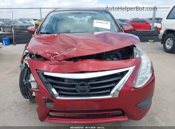 3N1CN7AP2GL873994 2016 NISSAN VERSA Red Սարքավորումների վահանակի տեսք
