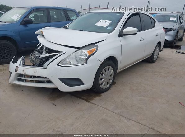 3N1CN7AP2JL879267 2018 NISSAN VERSA White Առջևի ձախ երեք քառորդ տեսարան