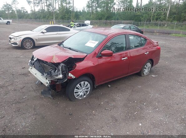 3N1CN7AP2KL856170 2019 NISSAN VERSA Красный Передняя левая четверть
