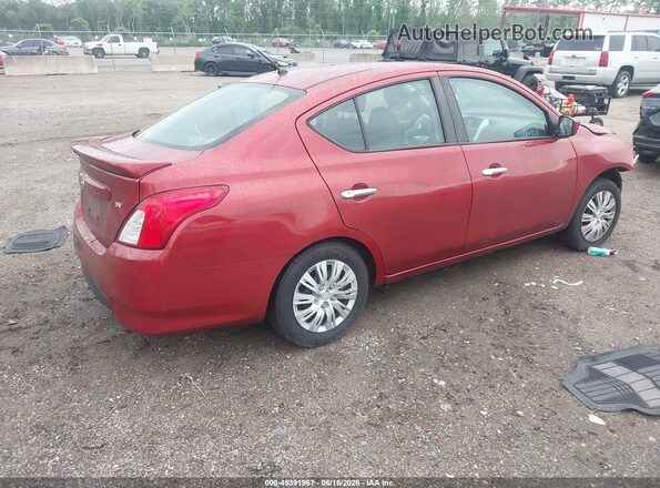 3N1CN7AP2KL856170 2019 NISSAN VERSA Красный Задняя правая четверть
