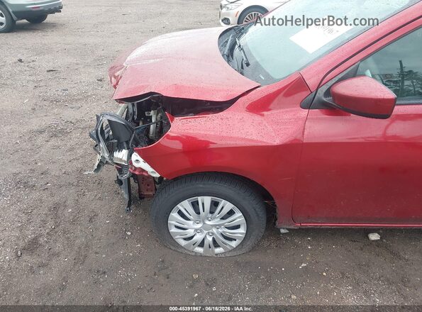 3N1CN7AP2KL856170 2019 NISSAN VERSA Красный Вид панели приборов