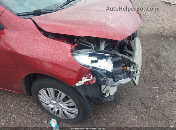 3N1CN7AP2KL856170 2019 NISSAN VERSA Красный Вид щитка приборов