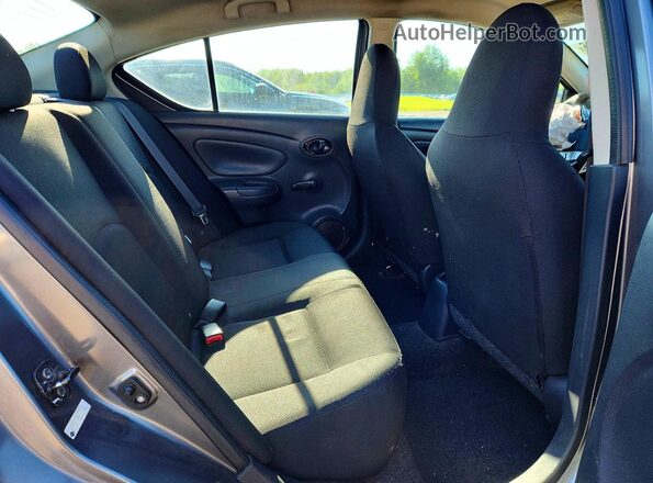 3N1CN7AP3GL817630 2016 NISSAN VERSA Charcoal Rear seats view