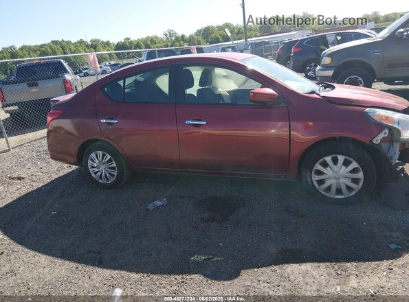 3N1CN7AP3KL878761 2019 NISSAN VERSA Red Widok wnętrza 360 stopni