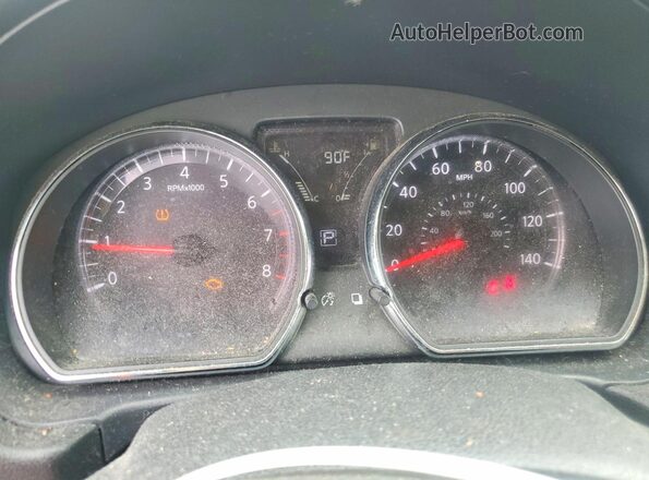 3N1CN7AP4GL872572 2016 NISSAN VERSA Black Widok zestawu wskaźników