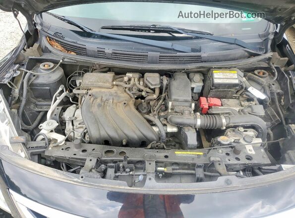 3N1CN7AP4GL872572 2016 NISSAN VERSA Black Widok wnętrza z tyłu