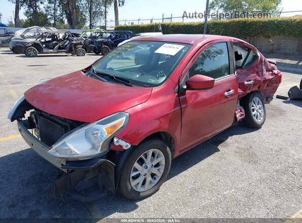 3N1CN7AP4JL830992 2018 NISSAN VERSA Red Przód lewy