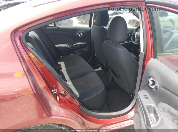 3N1CN7AP5GL892197 2016 NISSAN VERSA Red Vista de la etiqueta del VIN