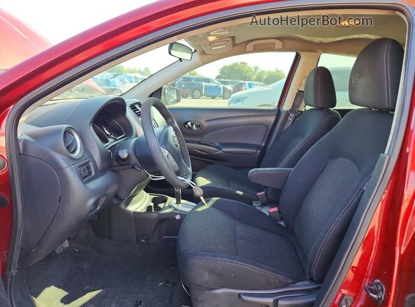 3N1CN7AP6GL865915 2016 NISSAN VERSA Red Вид салону спереду
