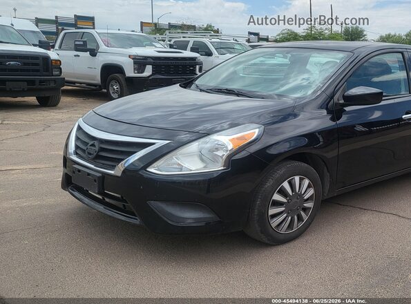 3N1CN7AP6KL849495 2019 NISSAN VERSA Black წინა მარცხენა ხედი სამი მეოთხედიდან