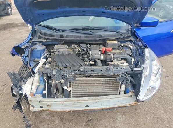 3N1CN7AP8GL844984 2016 NISSAN VERSA Blue Widok wnętrza z tyłu