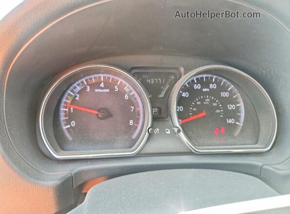 3N1CN7AP8HL802218 2017 NISSAN VERSA Blue Widok zestawu wskaźników
