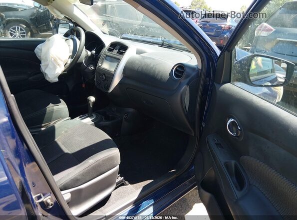 3N1CN7AP8KL850809 2019 NISSAN VERSA Blue Вид салону спереду
