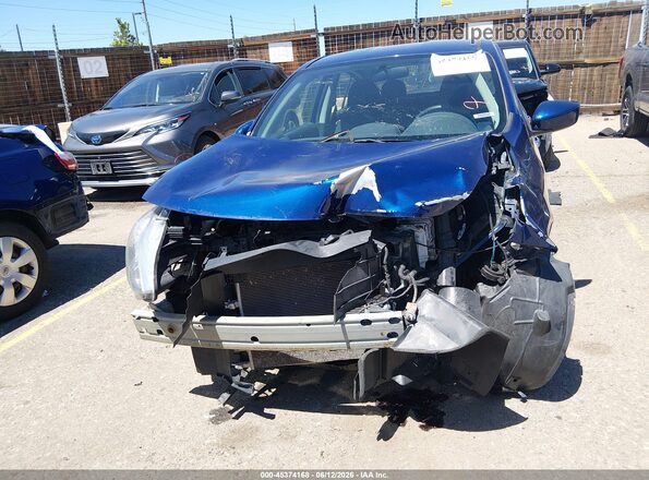 3N1CN7AP8KL850809 2019 NISSAN VERSA Blue Вид щитка приладів