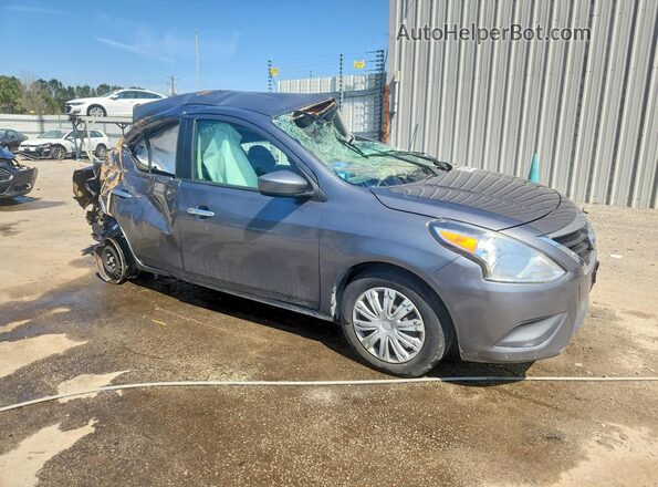 3N1CN7AP8KL863690 2019 NISSAN VERSA Gray Delantero derecho