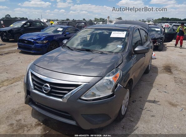 3N1CN7AP9KL819682 2019 NISSAN VERSA Gray Առջևի ձախ երեք քառորդ տեսարան