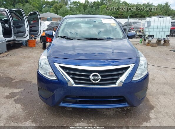 3N1CN7AP9KL878599 2019 NISSAN VERSA Blue Widok zestawu wskaźników