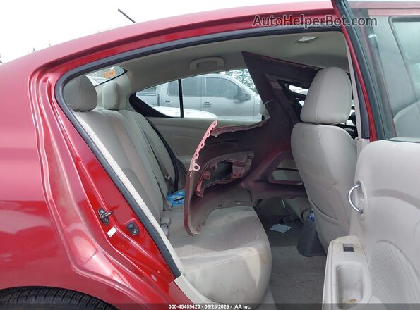 3N1CN7APXGL852536 2016 NISSAN VERSA Red Vista de la etiqueta del VIN