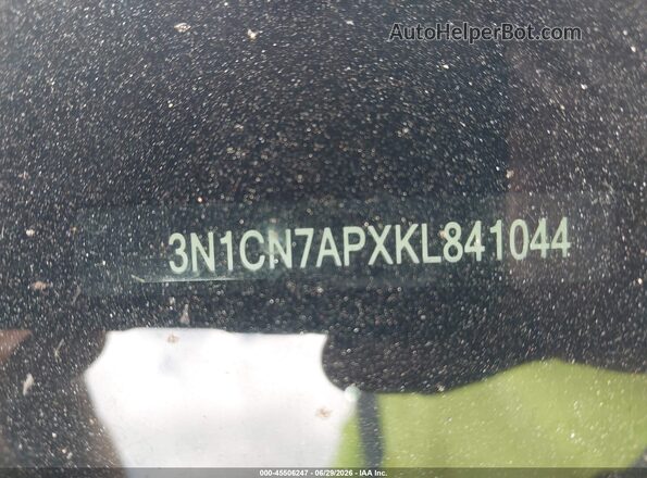 3N1CN7APXKL841044 2019 NISSAN VERSA Серый Панорамный вид салона 360°