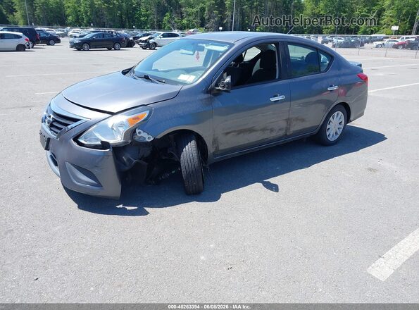 3N1CN7APXKL867546 2019 NISSAN VERSA Gray წინა მარცხენა ხედი სამი მეოთხედიდან