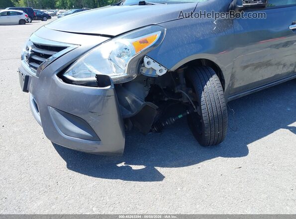 3N1CN7APXKL867546 2019 NISSAN VERSA Gray წინა ხედი
