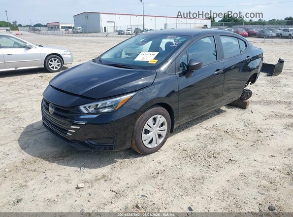 3N1CN8DV1SL877205 2025 NISSAN VERSA Black Vista tres cuartos delantera izquierda