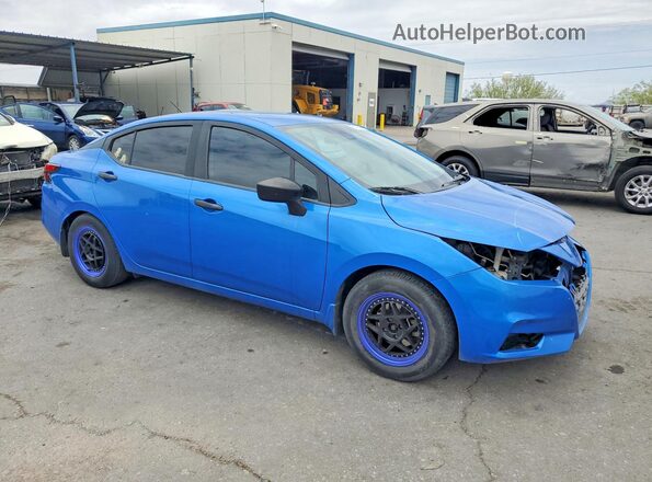 3N1CN8DV4LL832079 2020 NISSAN VERSA Blue Передня права чверть