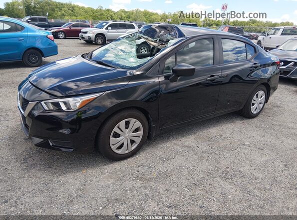 3N1CN8DV6LL880845 2020 NISSAN VERSA Black წინა მარცხენა ხედი სამი მეოთხედიდან