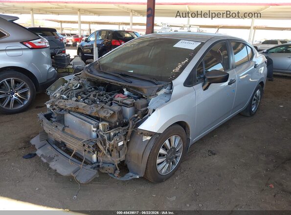 3N1CN8DV6ML908161 2021 NISSAN VERSA Silver Առջևի ձախ երեք քառորդ տեսարան