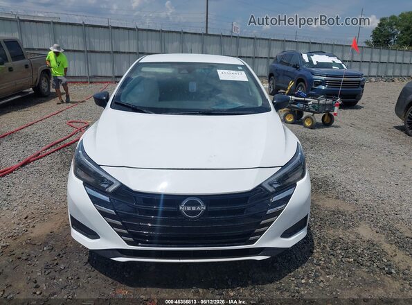 3N1CN8DV7SL879539 2025 NISSAN VERSA White Vista del cuadro de instrumentos