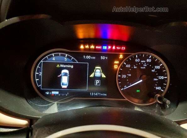 3N1CN8EV0LL844101 2020 NISSAN VERSA Black Widok zestawu wskaźników