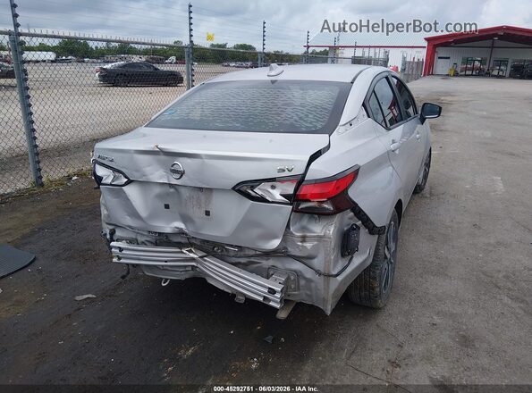 3N1CN8EV1LL905634 2020 NISSAN VERSA Silver Rear right