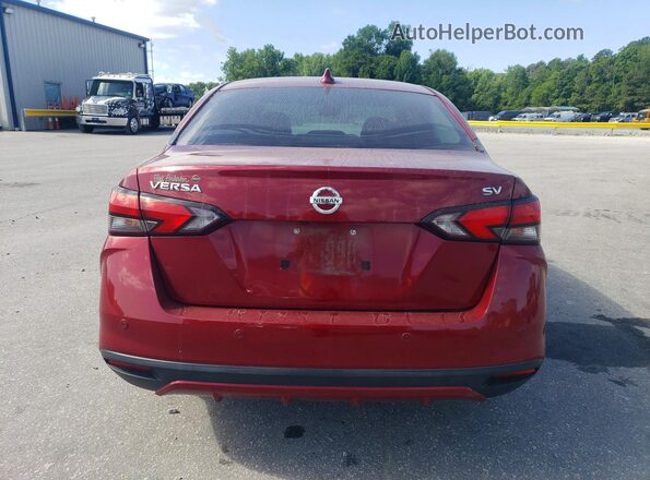 3N1CN8EV1ML859367 2021 NISSAN VERSA Красный Вид сзади