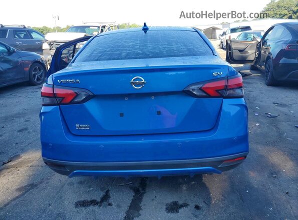 3N1CN8EV2LL851714 2020 NISSAN VERSA Blue უკანა ხედი