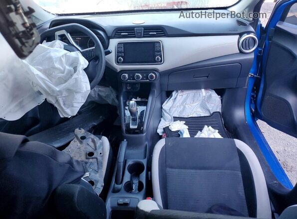 3N1CN8EV2LL851714 2020 NISSAN VERSA Blue წინა პანელის ხედი