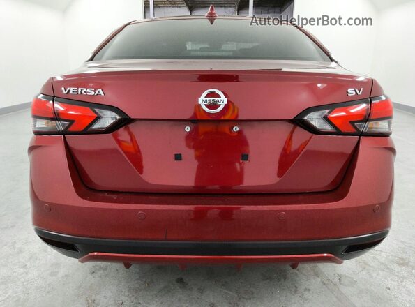 3N1CN8EV2LL869758 2020 NISSAN VERSA Red Вид ззаду