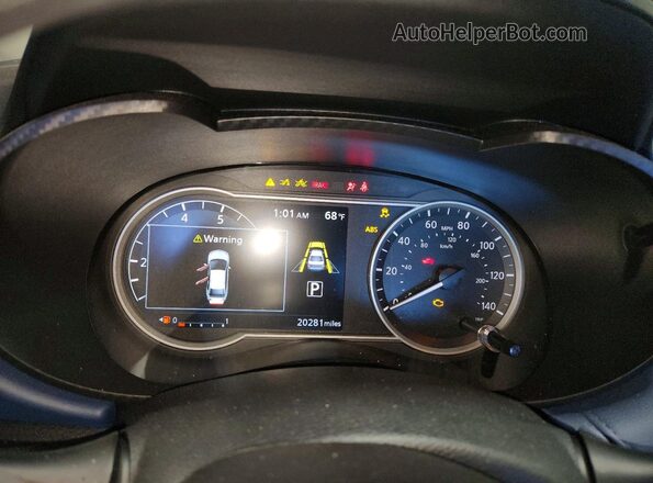 3N1CN8EV2SL846754 2025 NISSAN VERSA Black Widok zestawu wskaźników