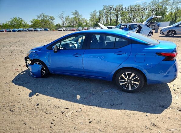 3N1CN8EV3ML840481 2021 NISSAN VERSA Blue Trasero izquierdo
