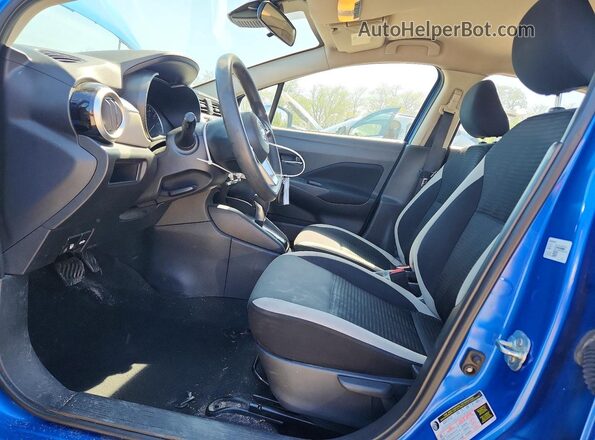 3N1CN8EV3ML840481 2021 NISSAN VERSA Blue Vista interior delantera