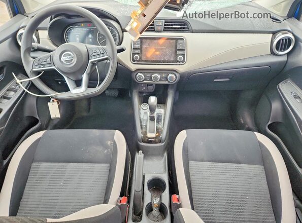 3N1CN8EV3ML845342 2021 NISSAN VERSA Blue Vista del salpicadero