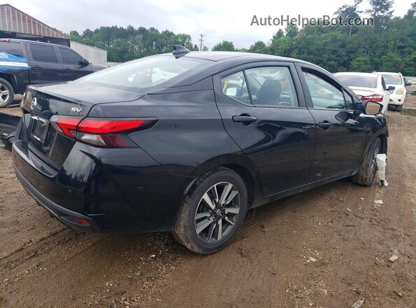 3N1CN8EV3ML867082 2021 NISSAN VERSA Черный Задняя правая четверть