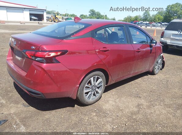 3N1CN8EV3ML926003 2021 NISSAN VERSA Красный Задняя правая четверть