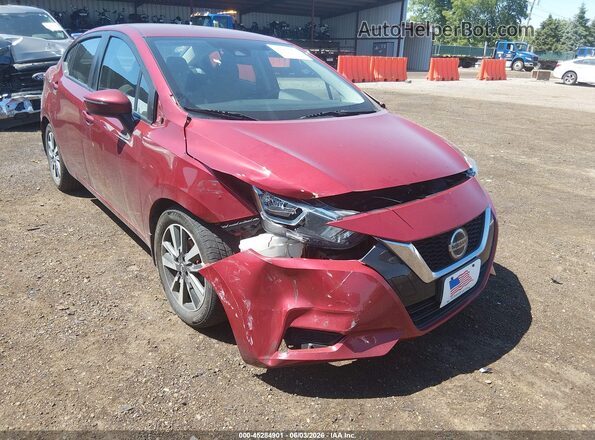 3N1CN8EV3ML926003 2021 NISSAN VERSA Красный Вид спереди