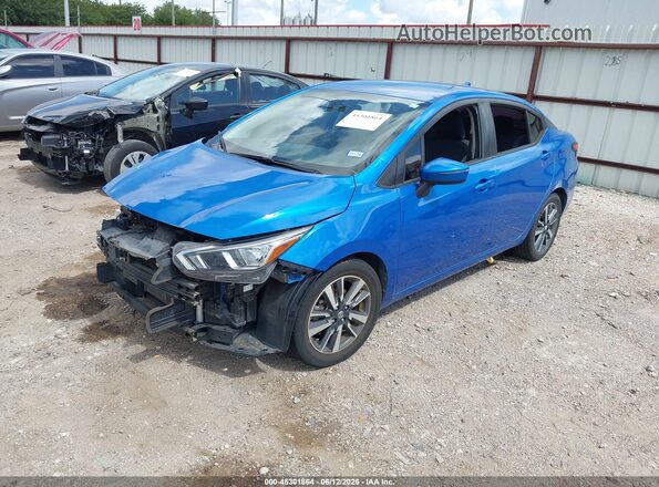 3N1CN8EV4ML834642 2021 NISSAN VERSA Blue Przód lewy